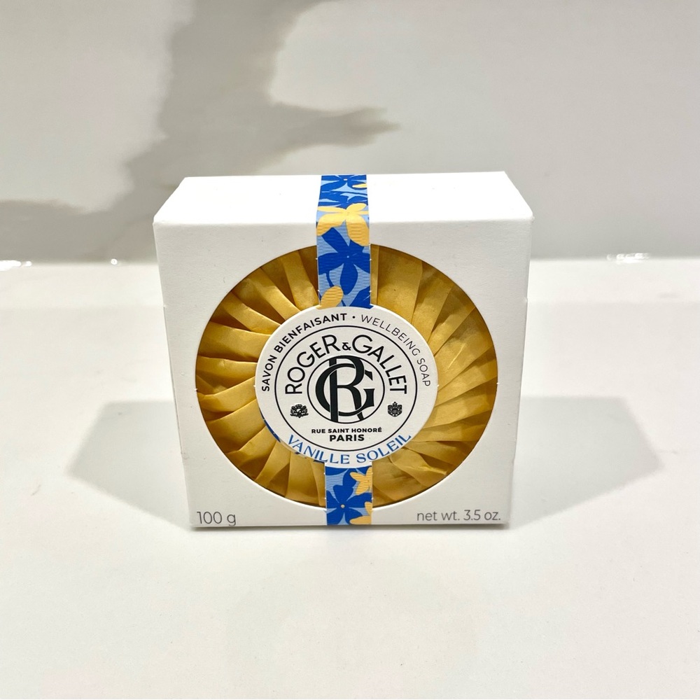 🔵3/$25 NEW Roger & Gallet Wellbeing Bar Soap (Vanille Soleil)